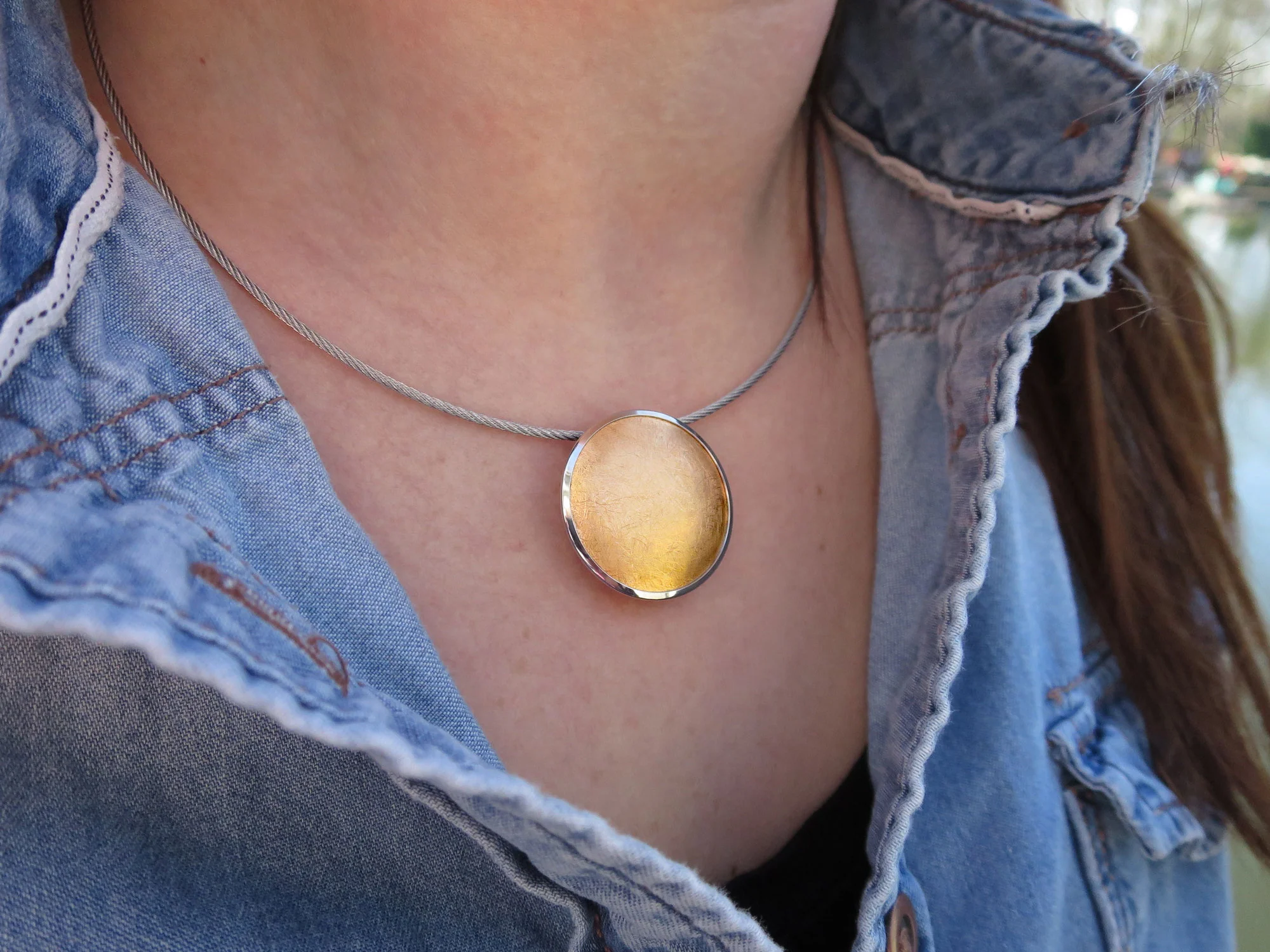 Schmuckanhänger "Mono" - mit Gold 14kt. - Image 3